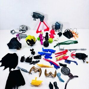 DC Comics 1990’s Batman Kenner Figures Weapons Accessories Parts Lot Vintage